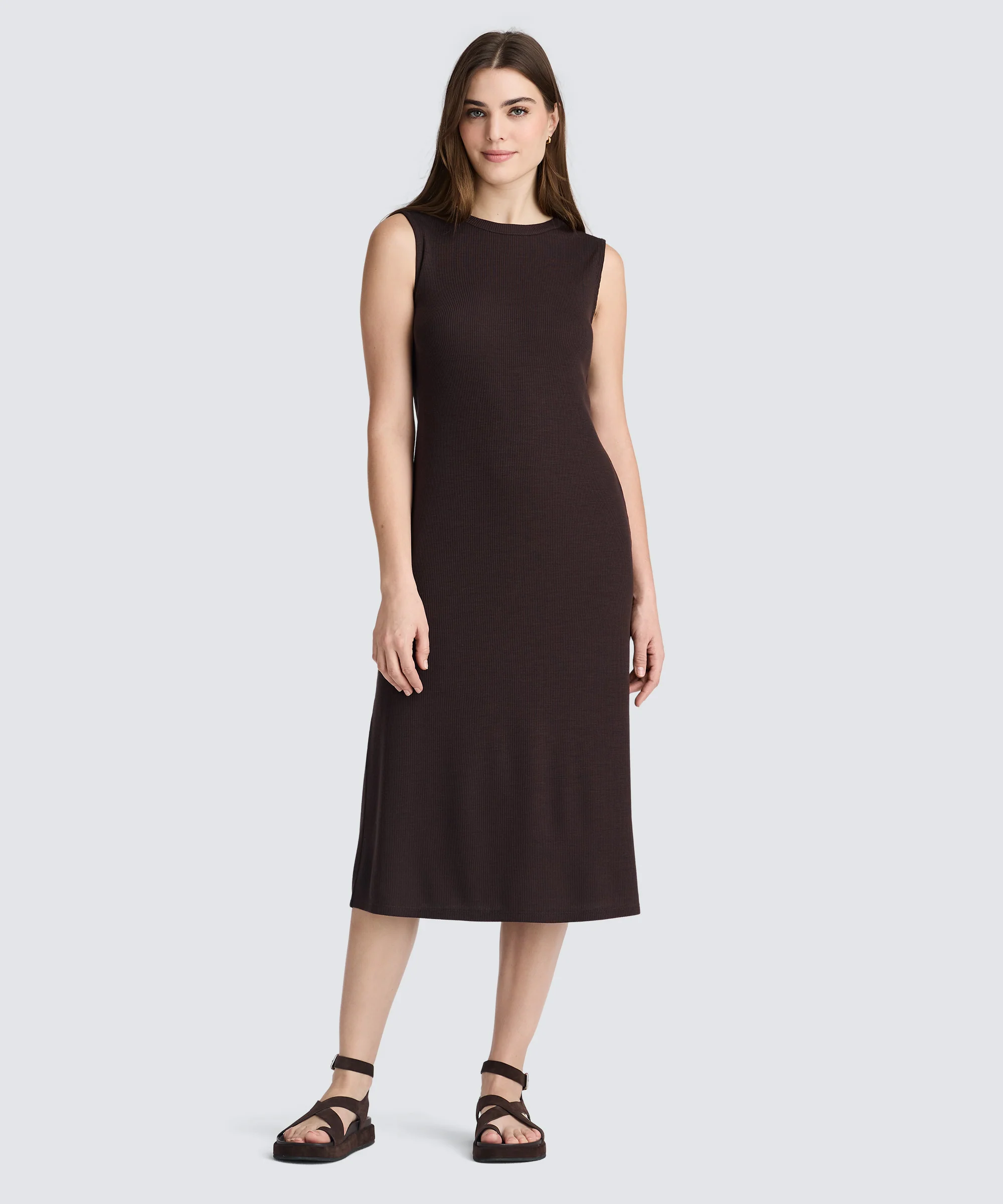 Women's Rib Merino Sleeveless Dress - Image 15