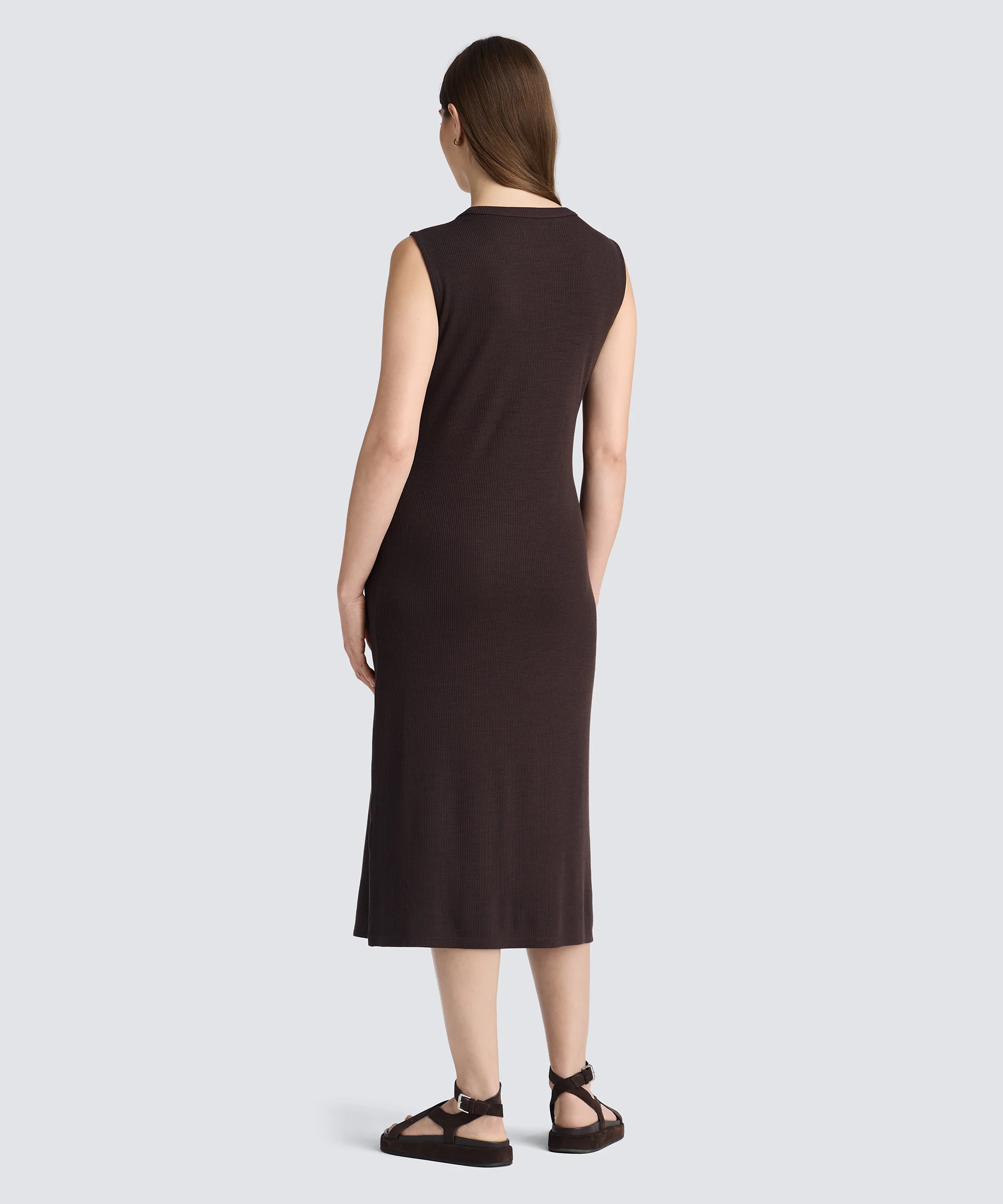 Women's Rib Merino Sleeveless Dress - Image 19
