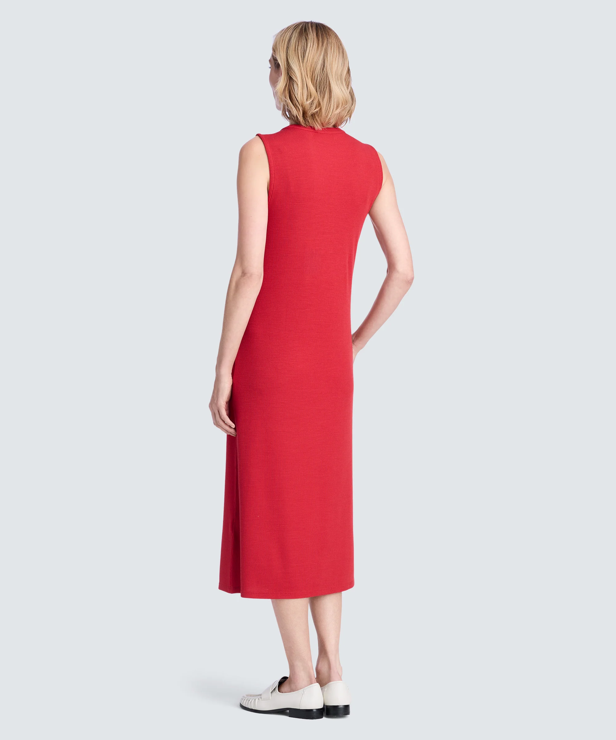 Women's Rib Merino Sleeveless Dress - Image 5
