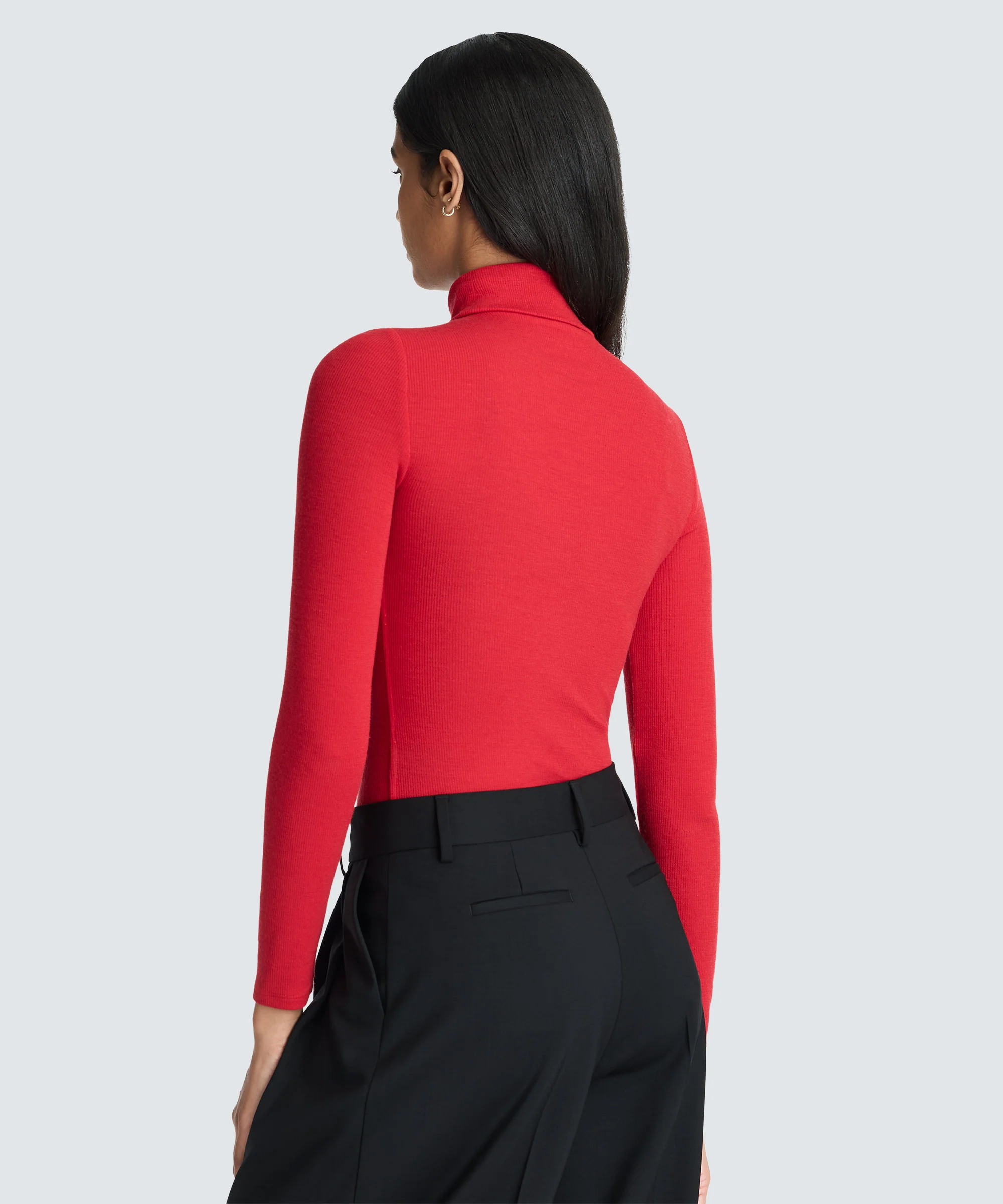 Women's Rib Turtle Neck Long Sleeve - Image 11