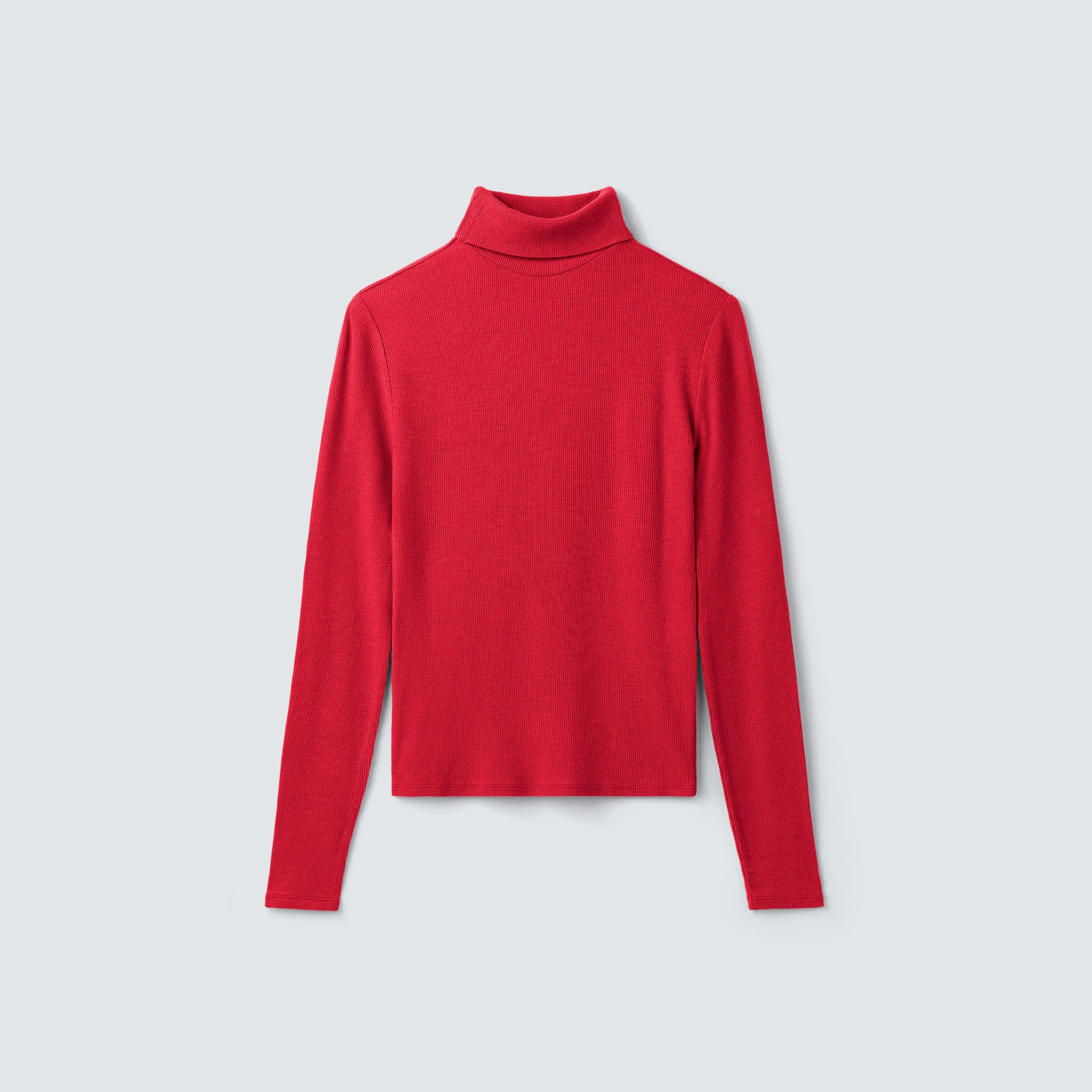 Women's Rib Turtle Neck Long Sleeve - Image 12
