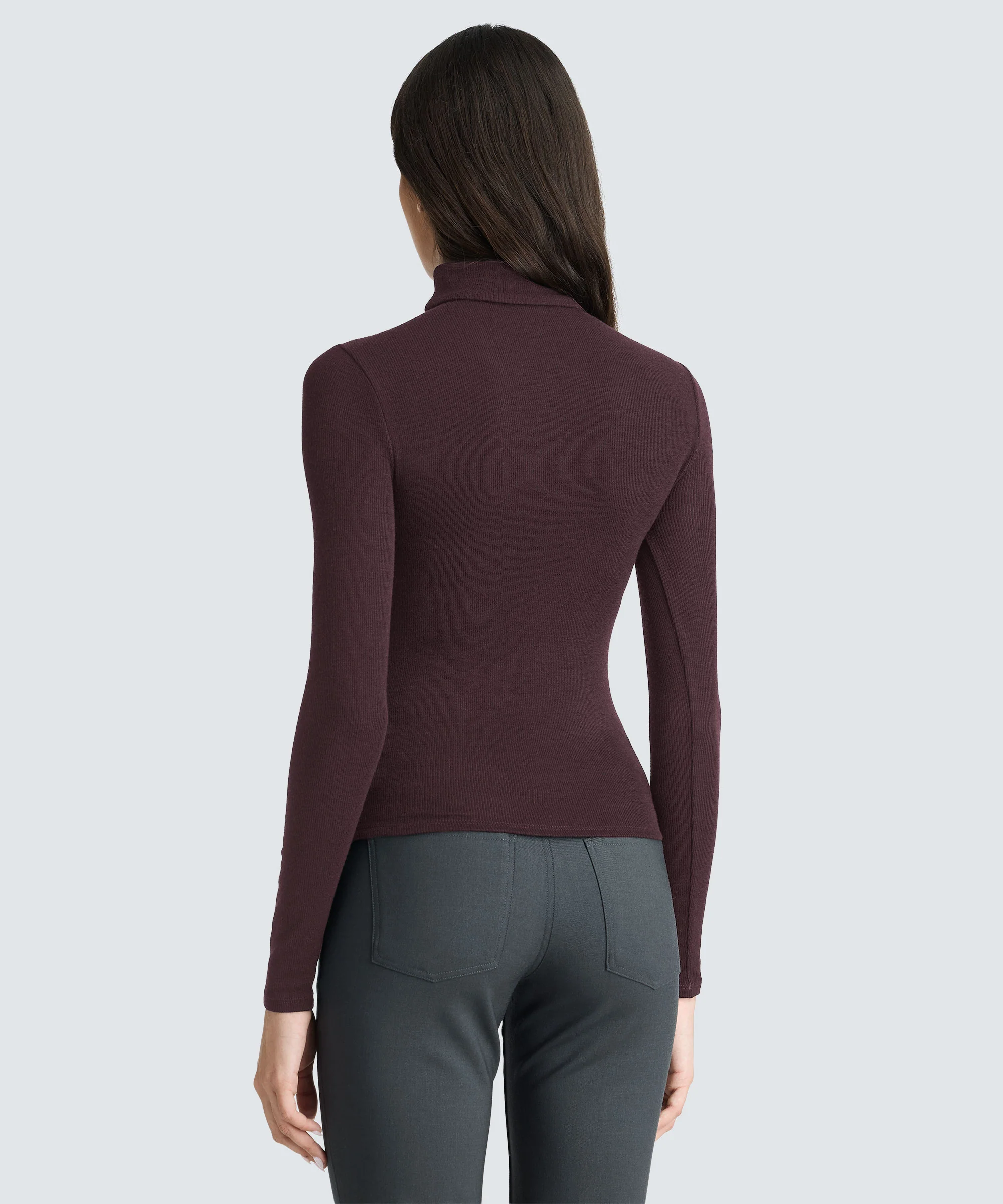 Women's Rib Turtle Neck Long Sleeve - Image 23