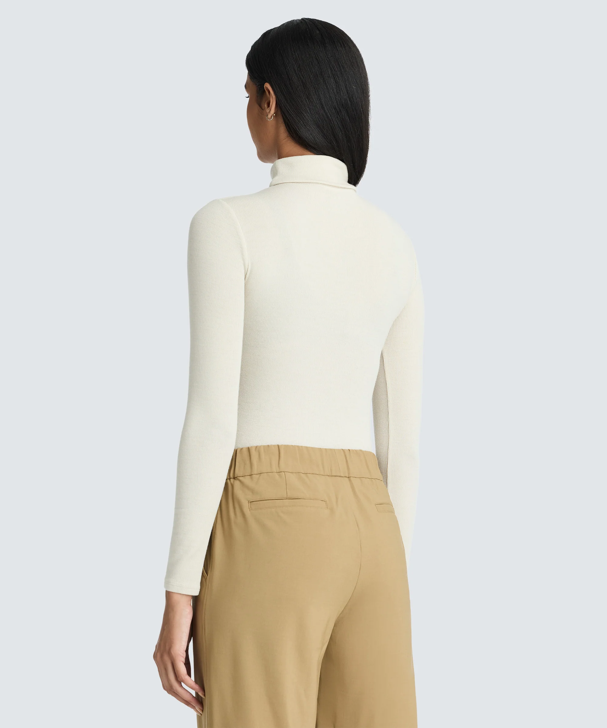 Women's Rib Turtle Neck Long Sleeve - Image 29