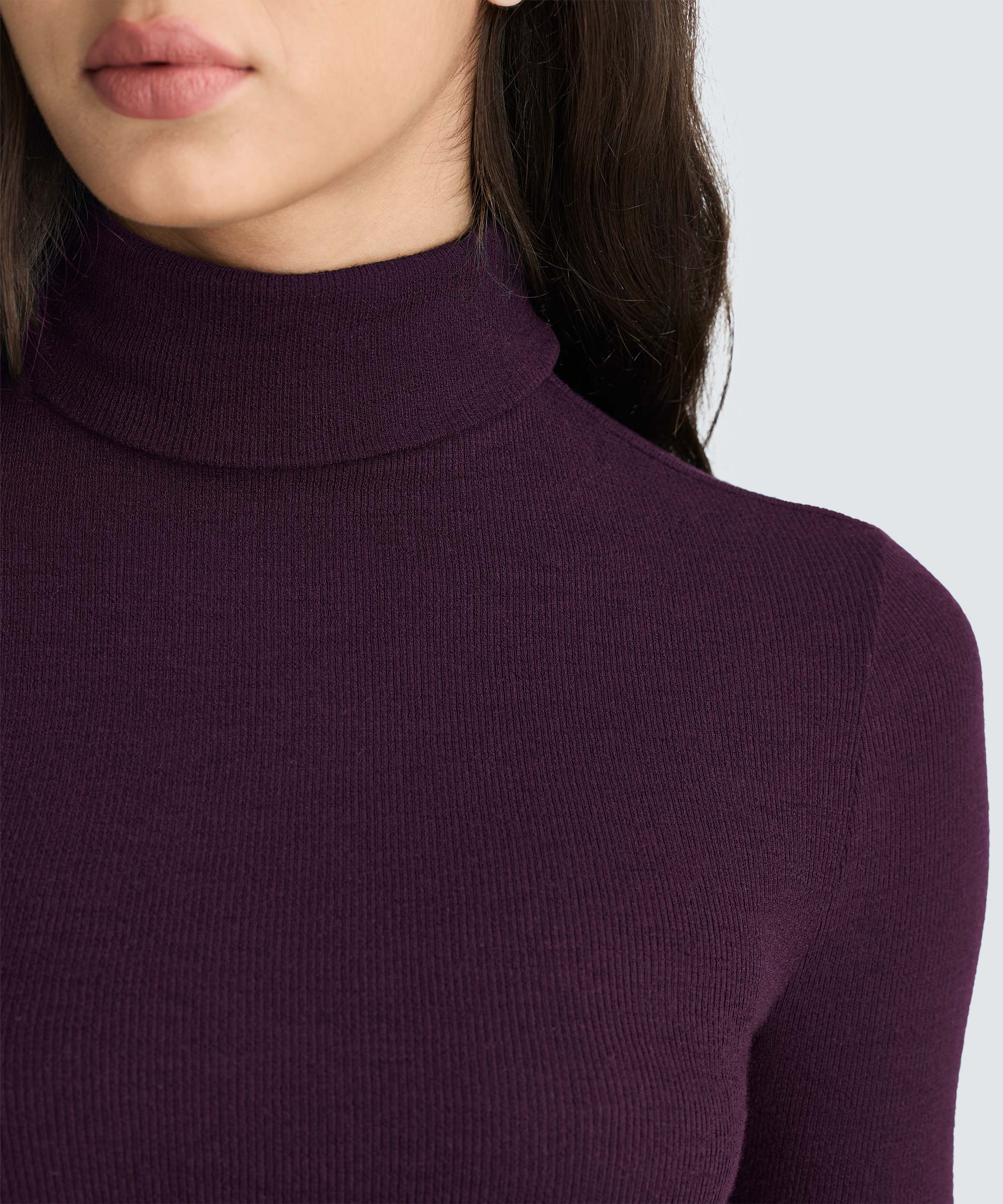 Women's Rib Turtle Neck Long Sleeve - Image 34