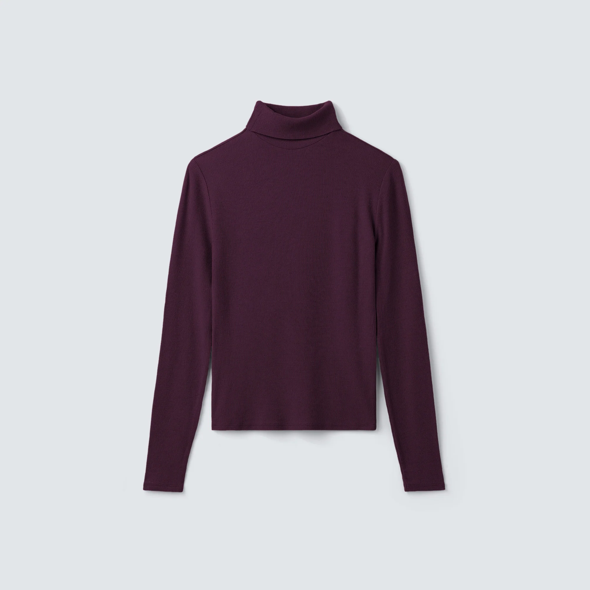 Women's Rib Turtle Neck Long Sleeve - Image 36
