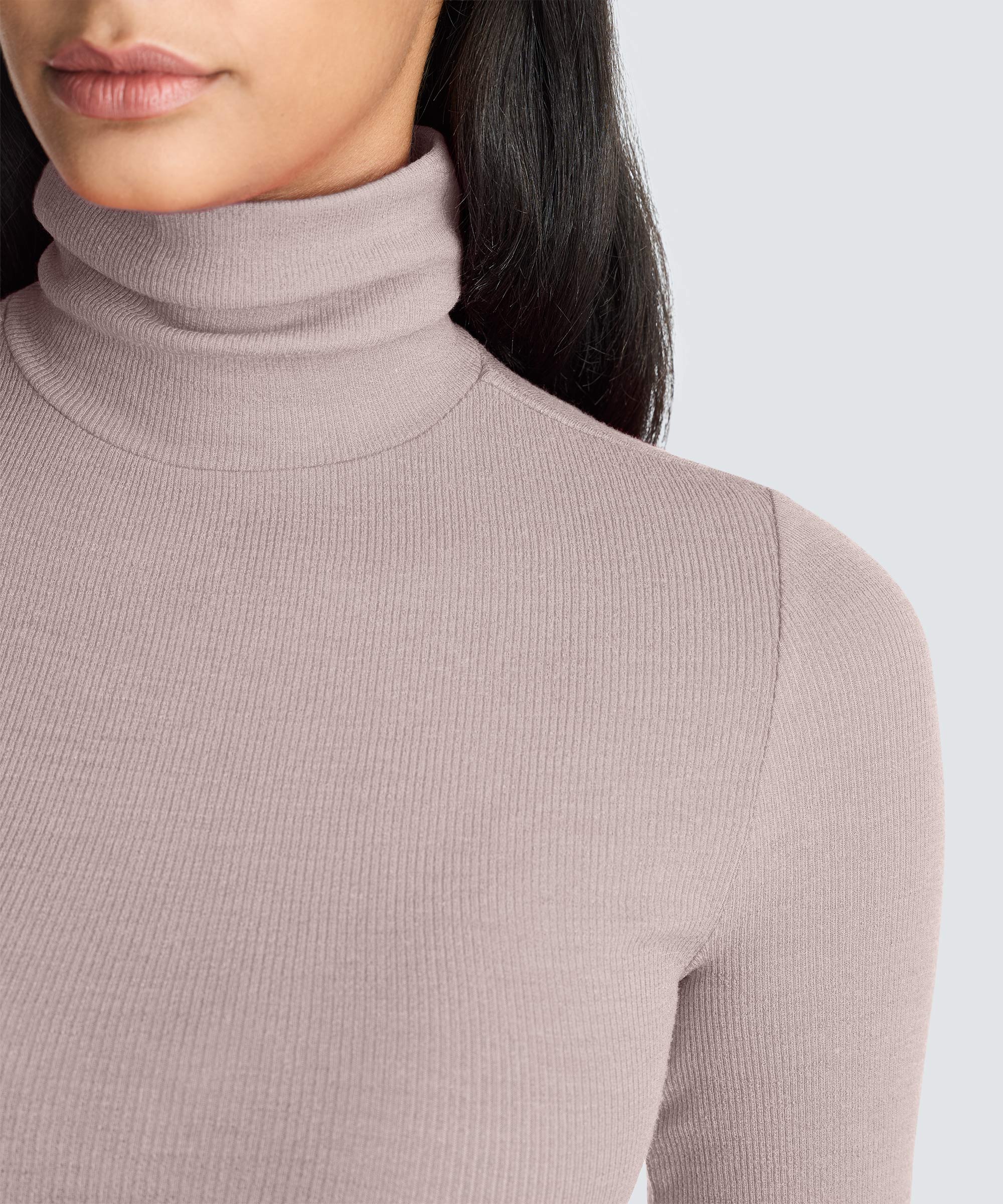 Women's Rib Turtle Neck Long Sleeve - Image 4