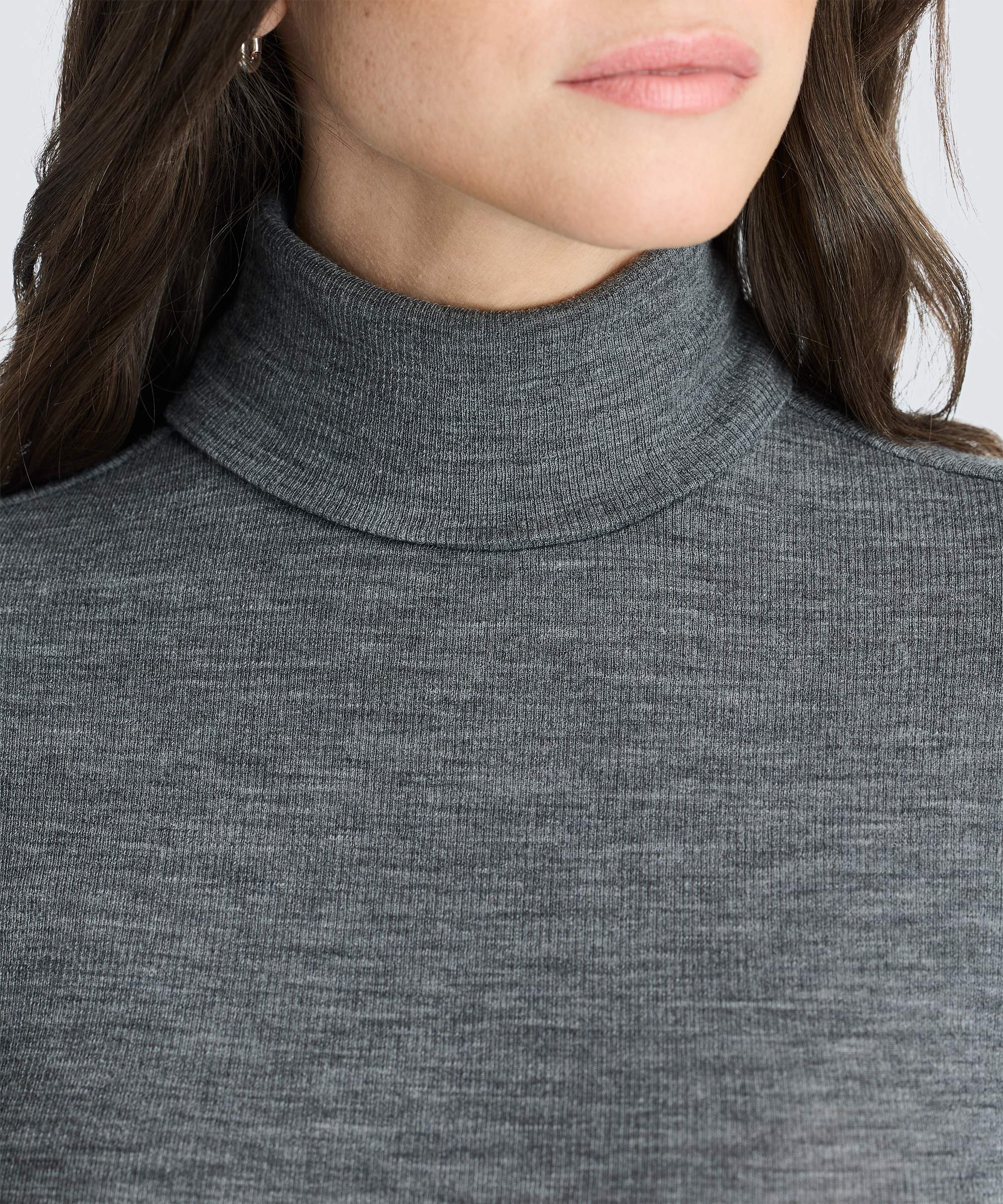 Women's Rib Turtle Neck Long Sleeve - Image 40