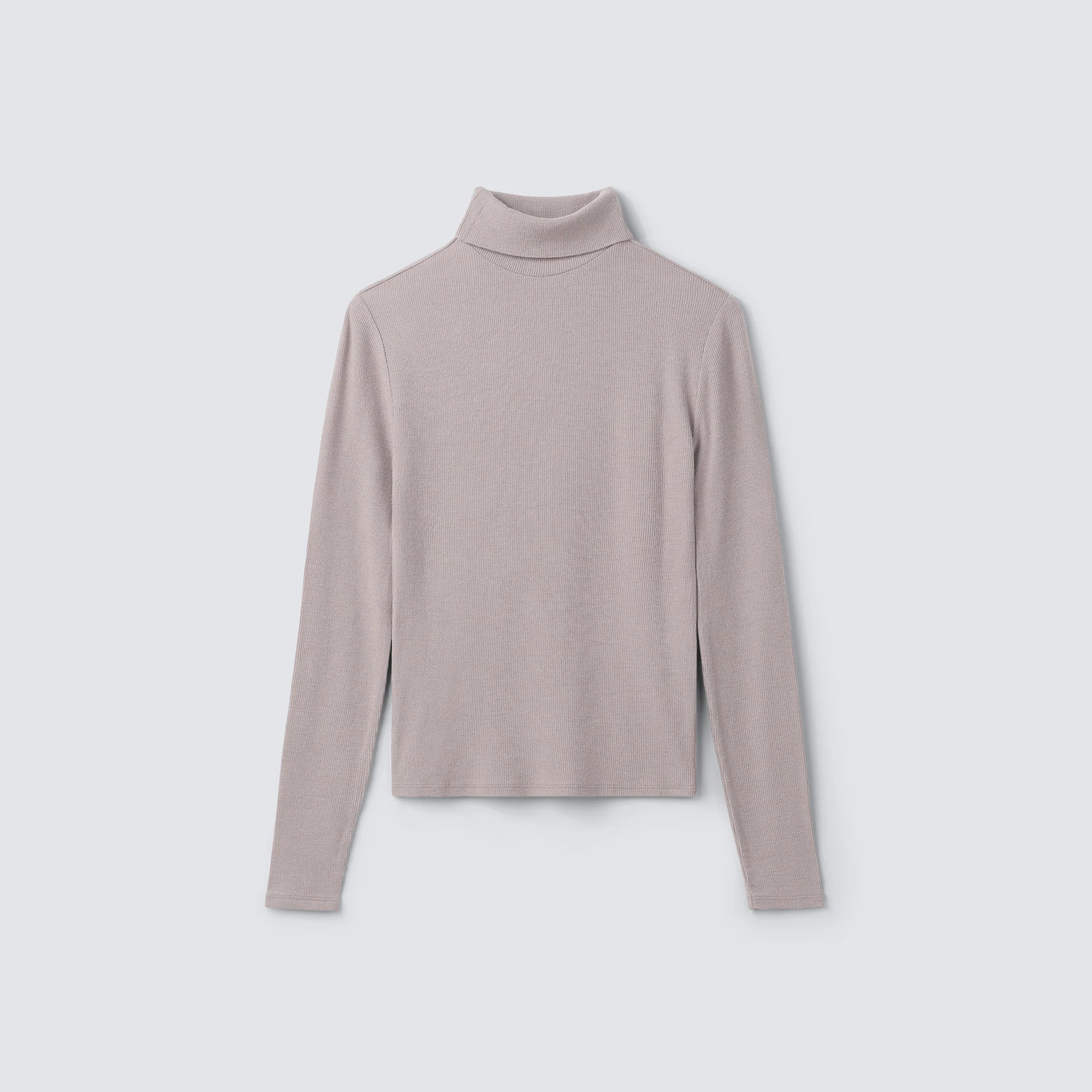 Women's Rib Turtle Neck Long Sleeve - Image 6