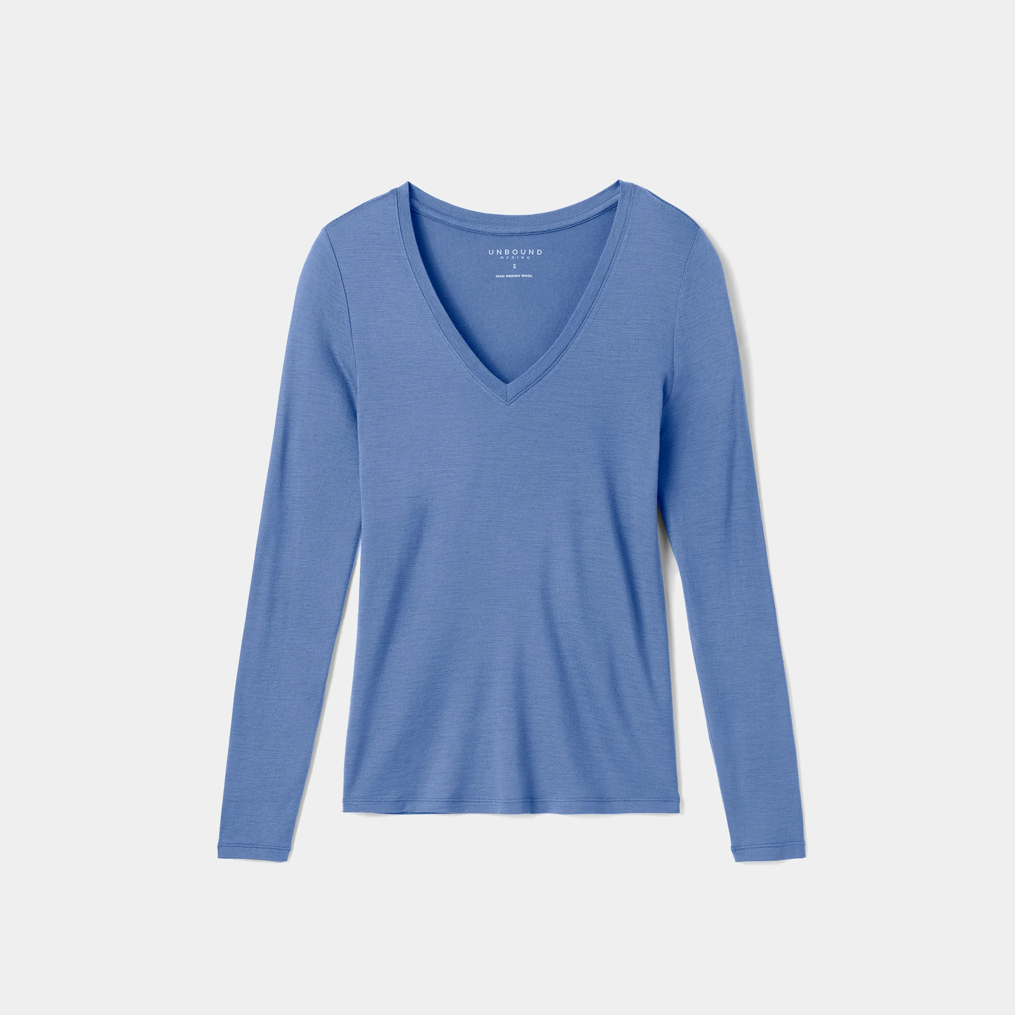 Women's Slim Merino Long Sleeve V-Neck - Image 28