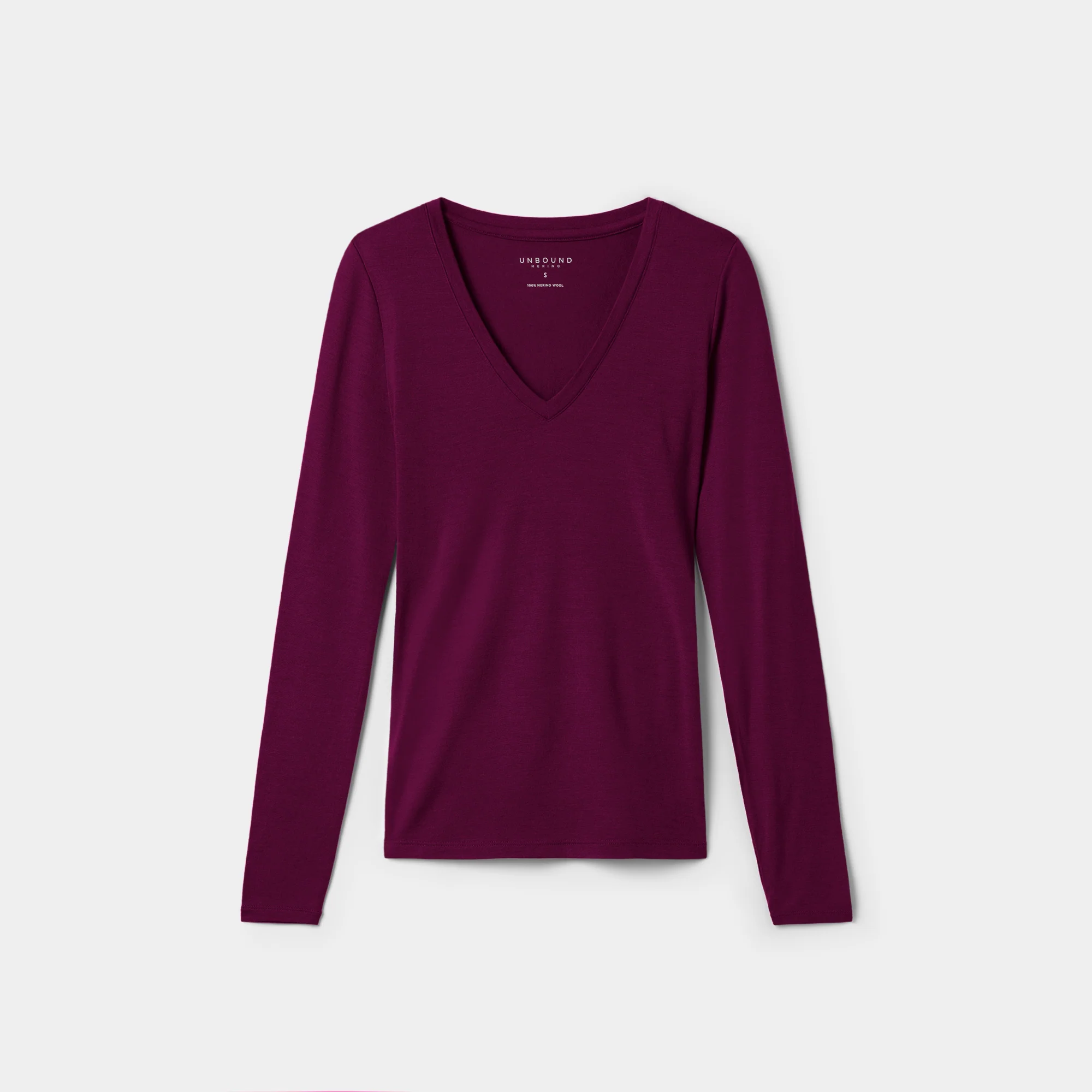 Women's Slim Merino Long Sleeve V-Neck - Image 34