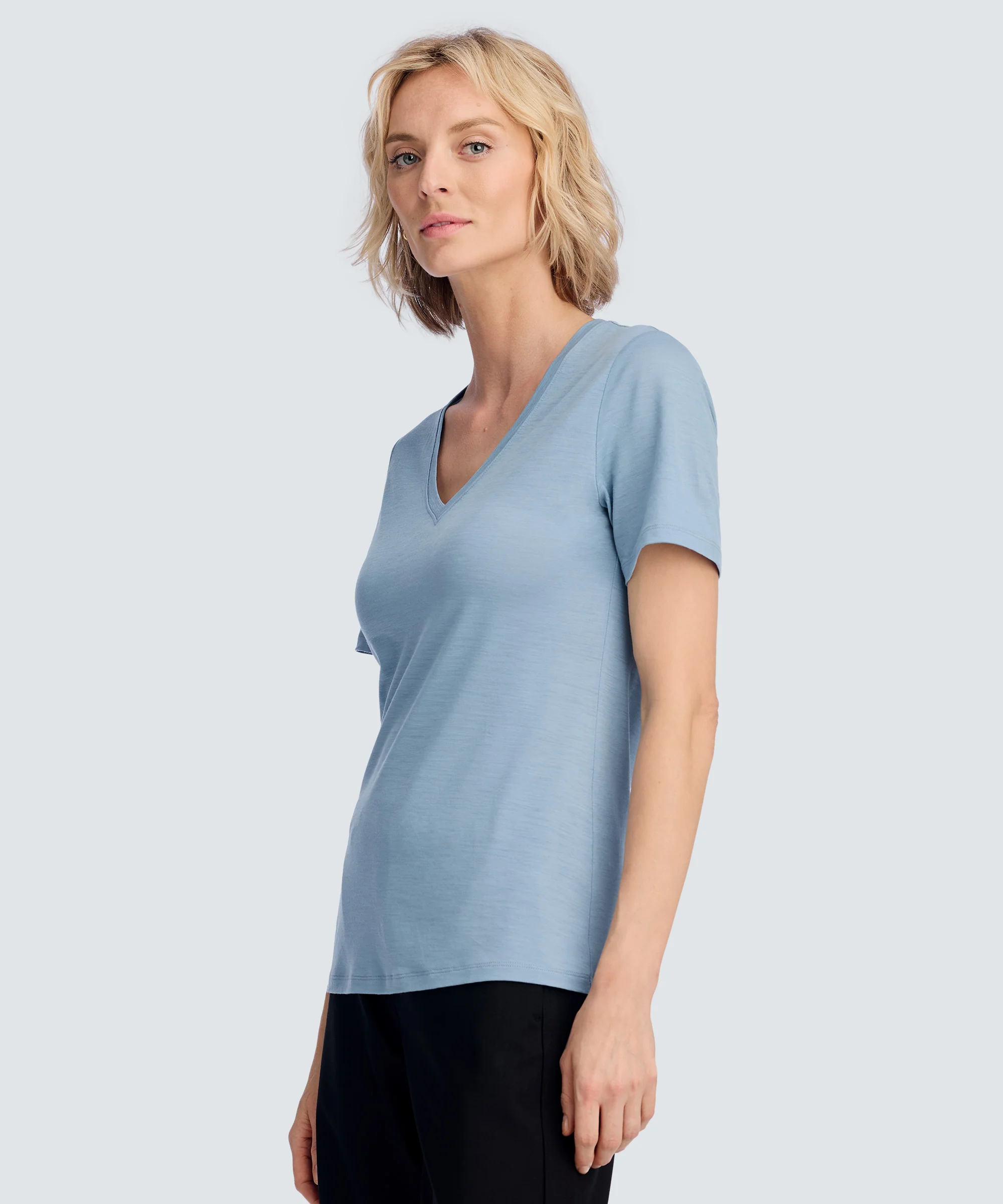 Women's Ultralight Merino V-Neck T-Shirt - Image 10