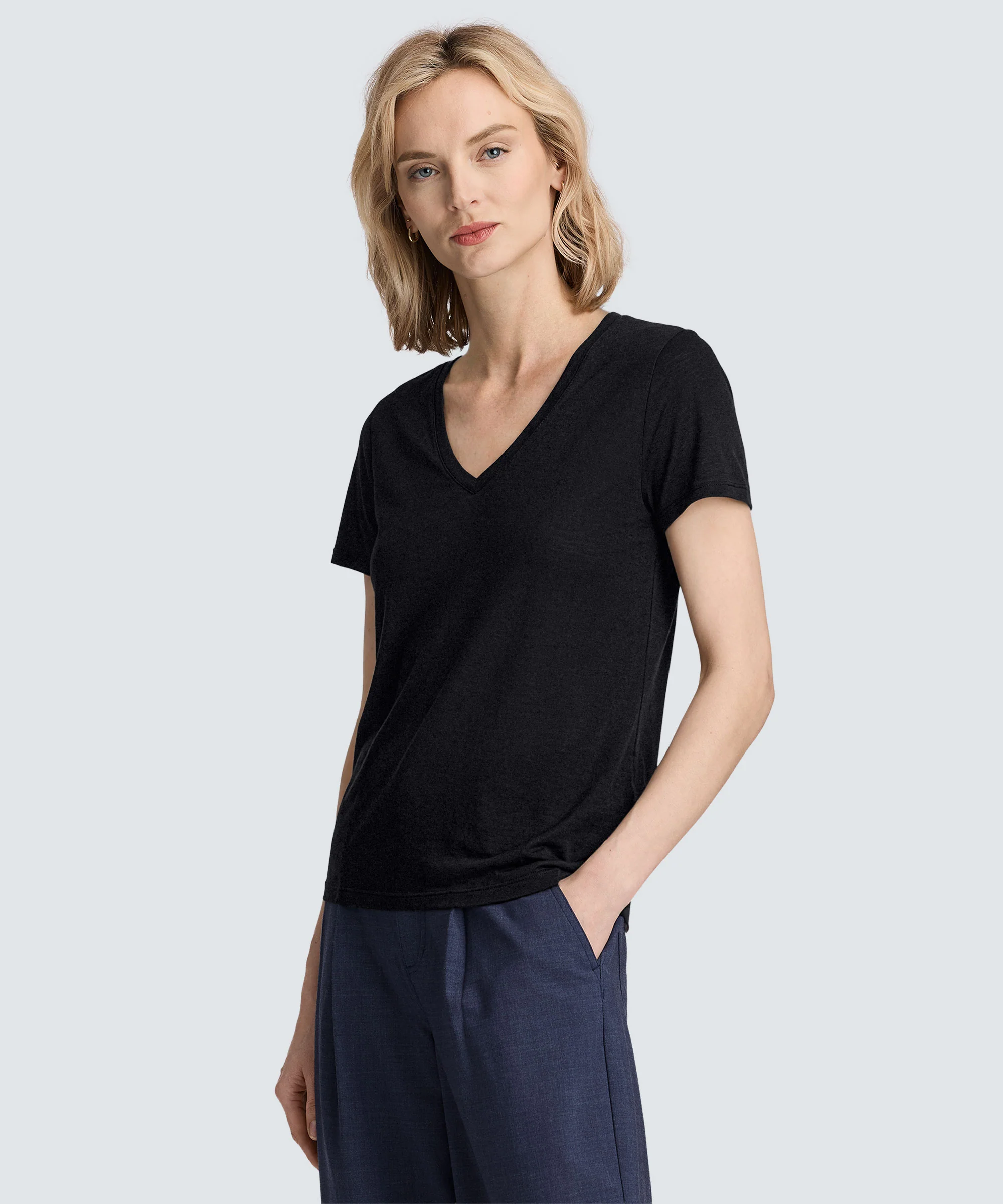 Women's Ultralight Merino V-Neck T-Shirt - Image 16