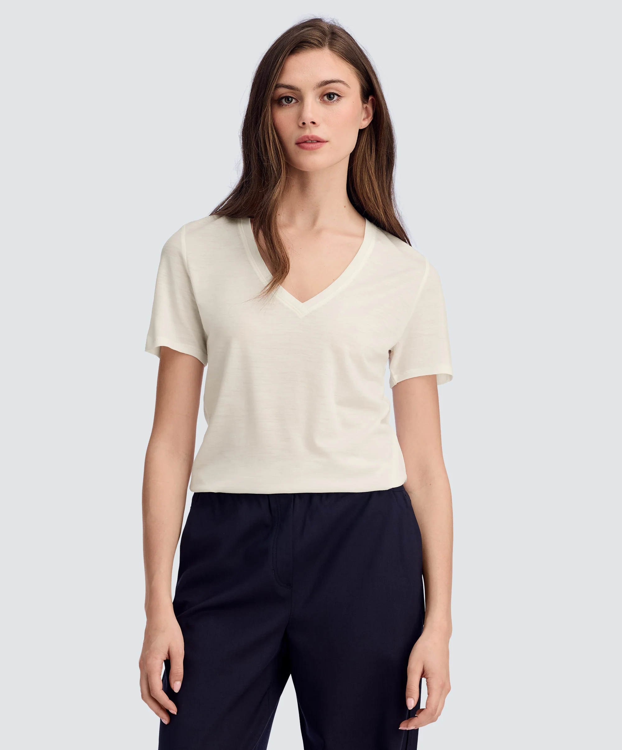 Women's Ultralight Merino V-Neck T-Shirt - Image 19