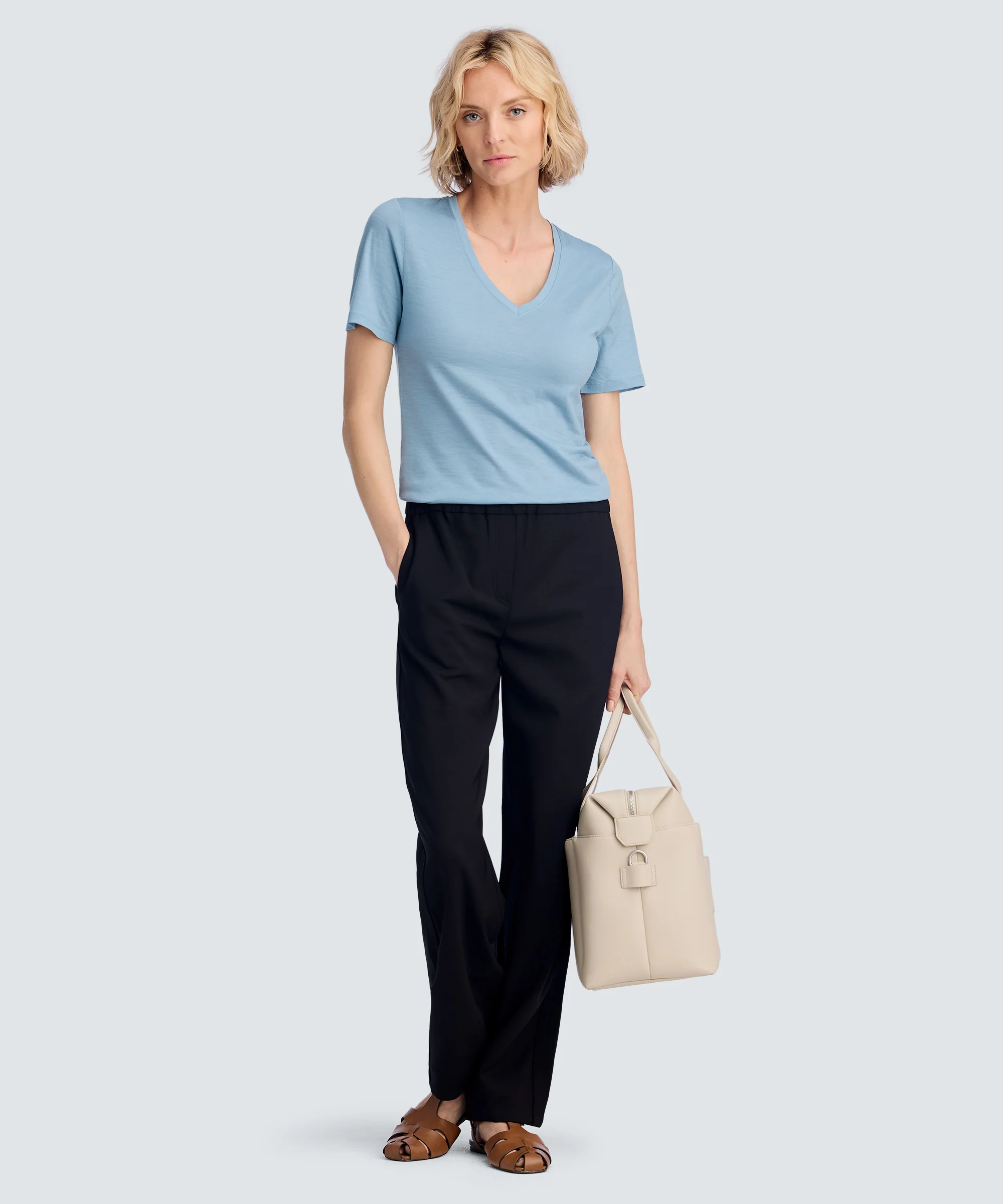 Women's Ultralight Merino V-Neck T-Shirt - Image 8