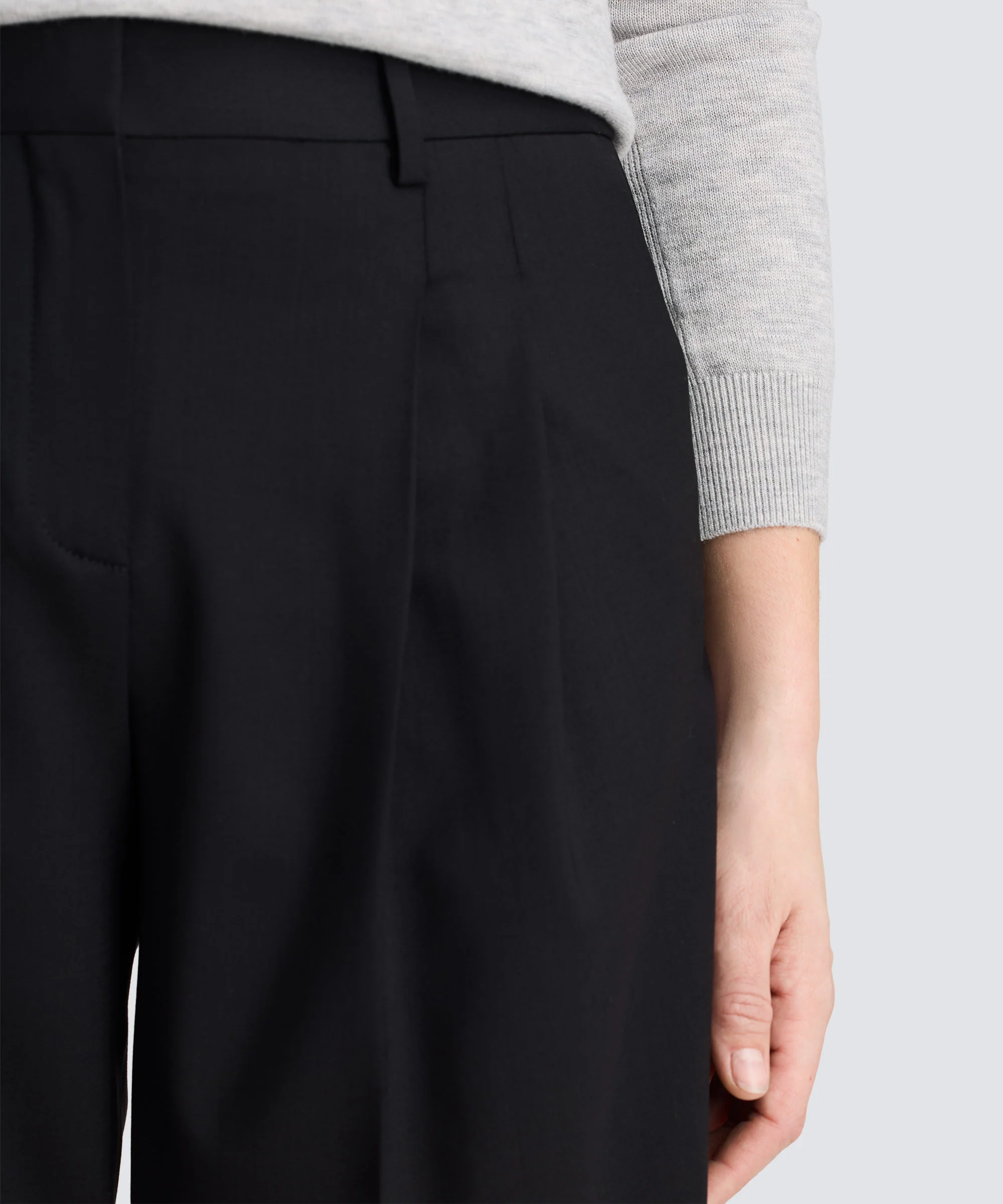 Women's Wide Leg Merino Travel Trouser - Image 9